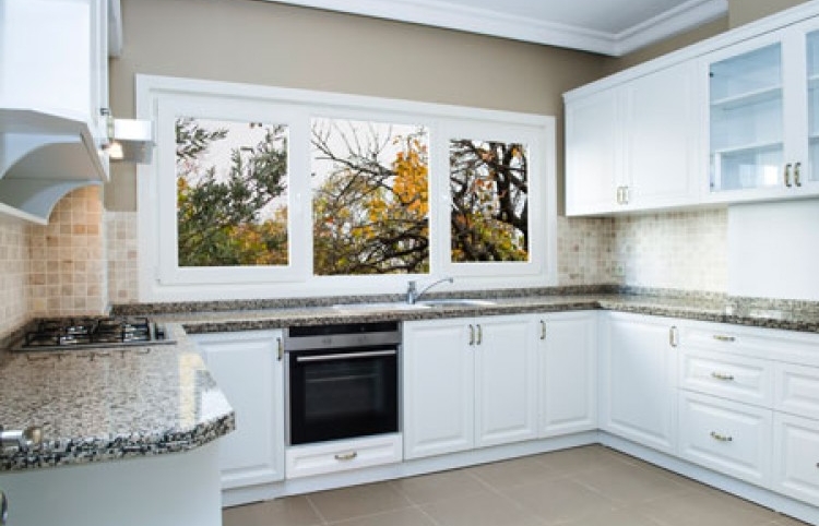 classic white kitchen cabinets