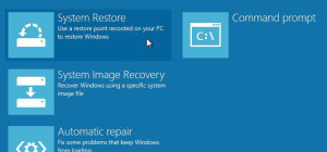Using System Restore to Revert Windows 8 to a Previous State