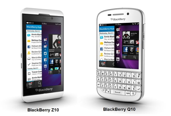 BlackBerry Q10 Vs. BlackBerry Z10