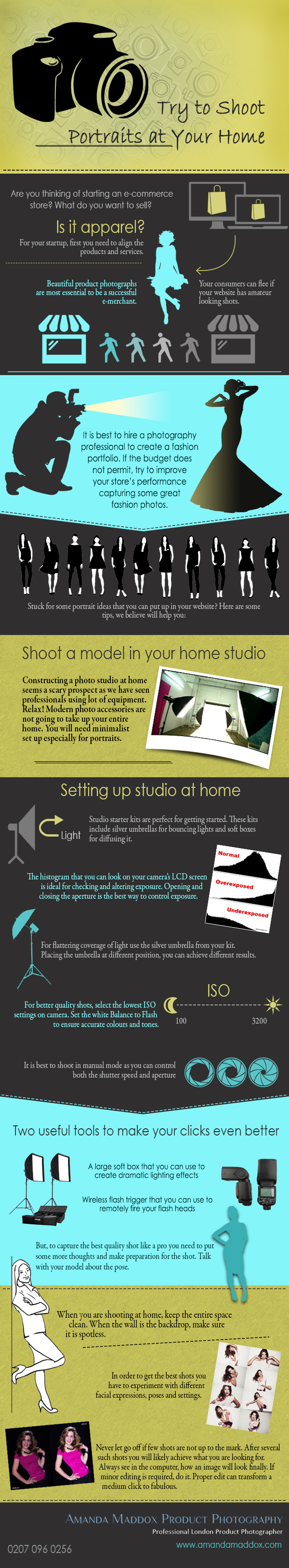 Shooting Portraits at Home [Infographic]
