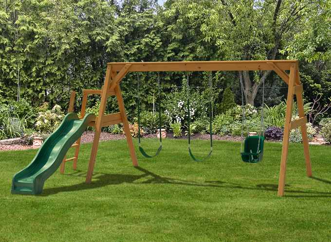 Types of Vinyl Swing Sets for Your Backyard