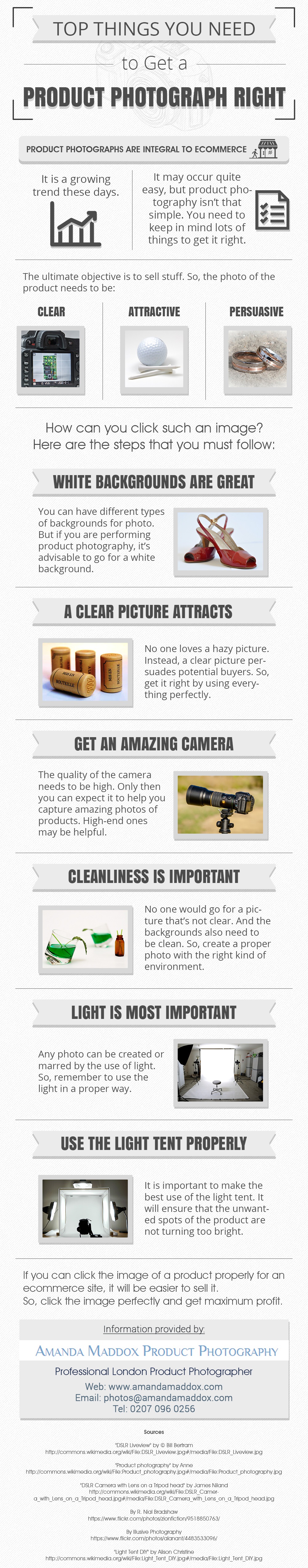 Top Things You Need to Get a Product Photograph Right