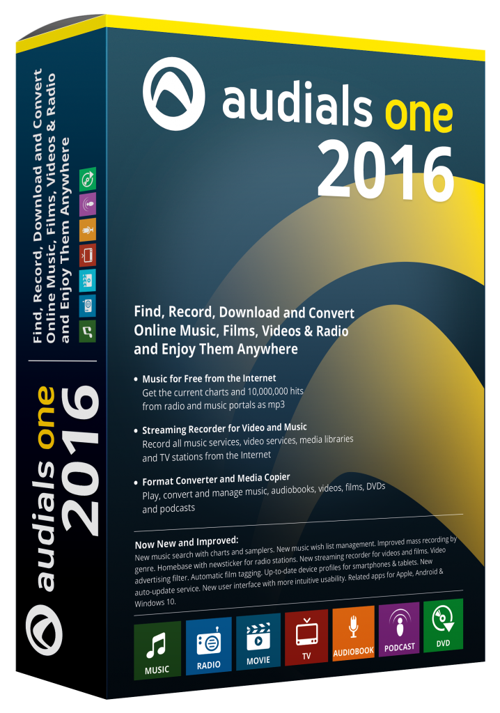 Listen to Music and Watch Online Films with Audials One 2016