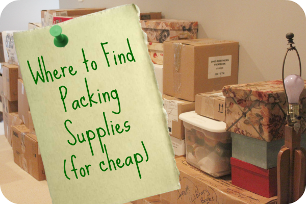 Where to Get Cheap Packing Supplies