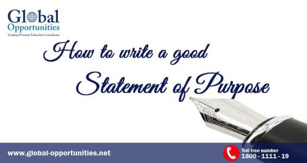 How to Write a Good Statement of Purpose