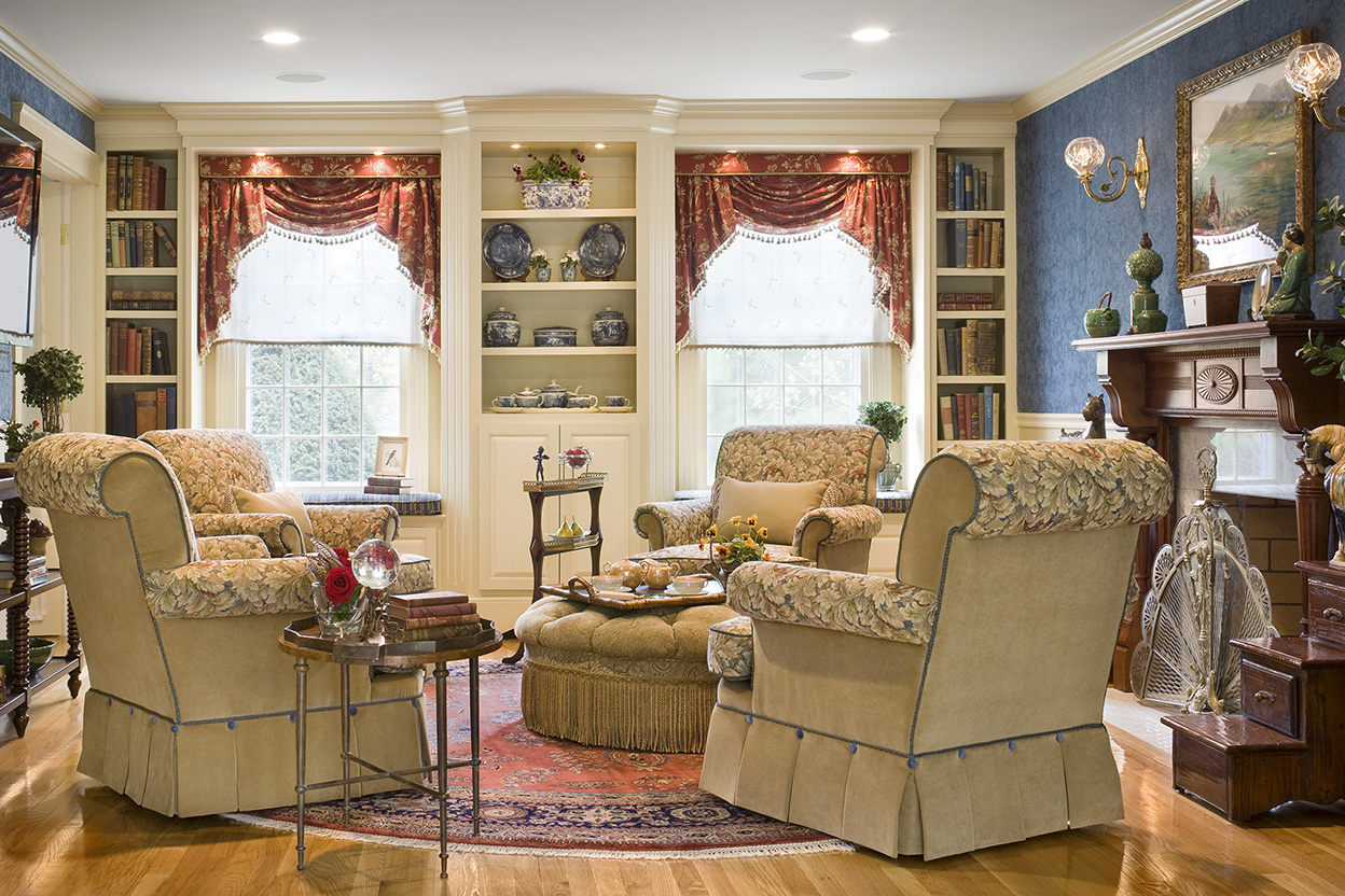 traditional country style living room