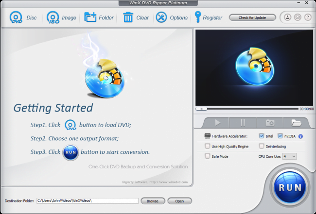 Convert DVD to MP4 in Only 5 Minutes with WinX DVD Ripper Platinum