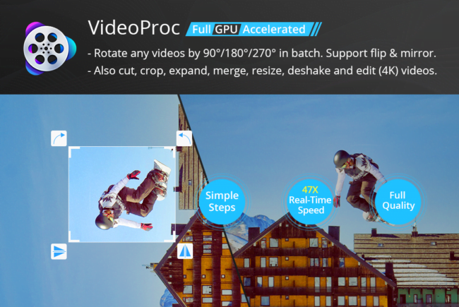 VideoProc Review: Rotate 4K Videos Easily and Losslessly